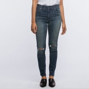 .ABLE The High Rise Distressed Raw Hem Jeans Size 29